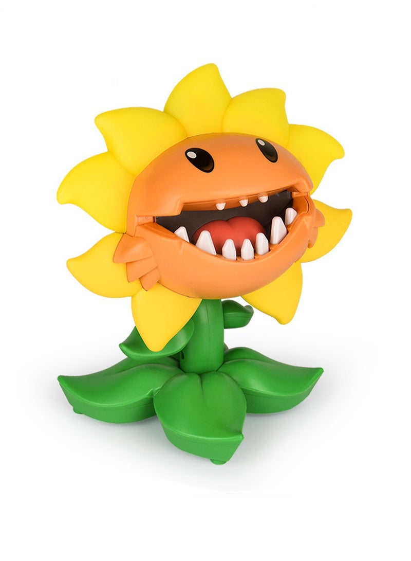 Plants vs. Zombies Finger Biting and Tooth Extraction Game, Big Mouth Chopper Model Parent-child Games and Toys, Great Gift for Kids and Fans (Sunflower) - Image 1